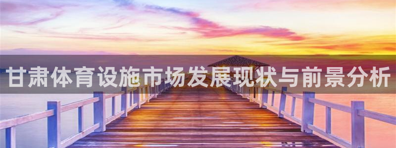 意昂体育4软件：甘肃体育设施市场发展现状与前景分析
