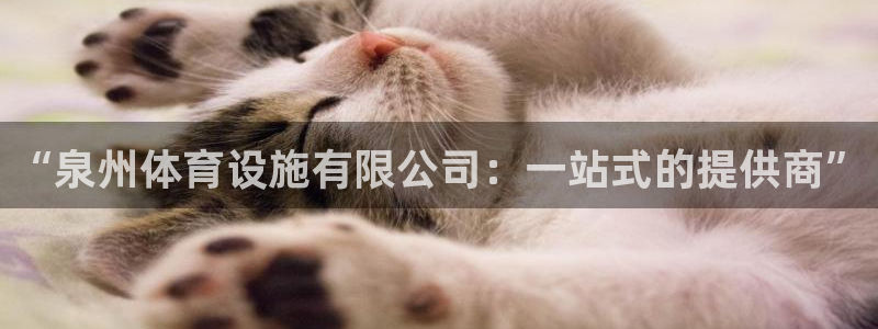 意昂4集团：“泉州体育设施有限公司：一站式的提供商”