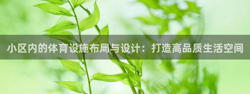 意昂体育4平台注册流程视频：小区内的体育设施布局与设