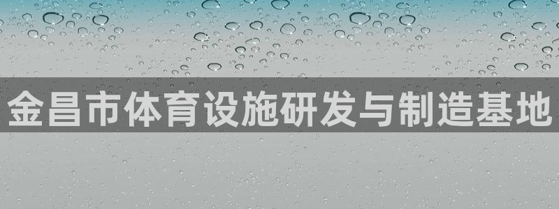 意昂4集团官网网址：金昌市体育设施研发与制造基地
