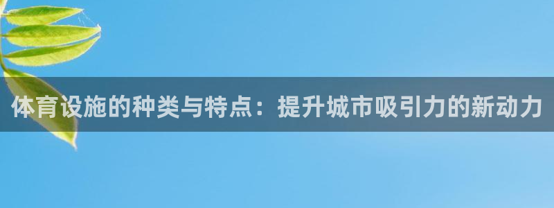 意昂体育4招商电话：体育设施的种类与特点：提升城市吸引力的新